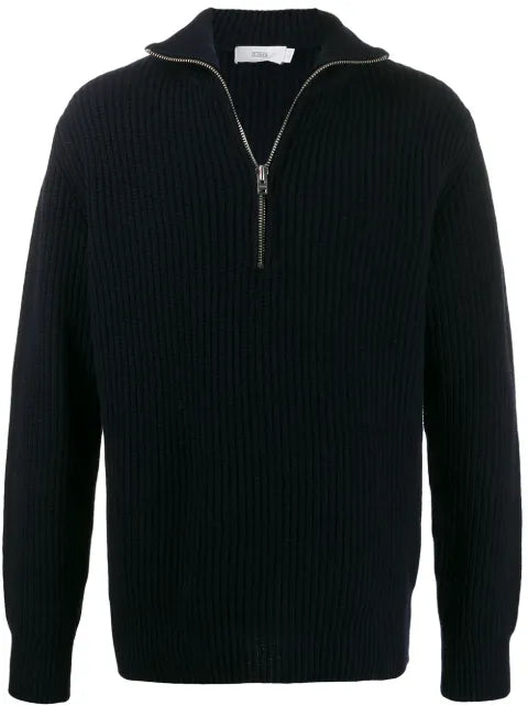 Closed half-zip sweater