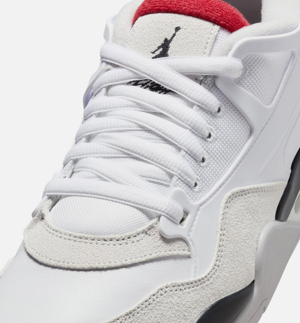 Air Jordan 4 RM - Men's Lifestyle Sneaker (White/Black/Neutral Grey/Varsity Red)