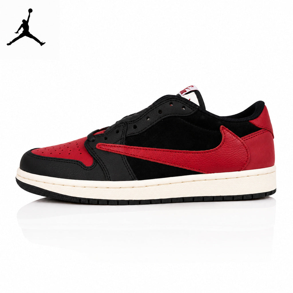 Air Jordan 1 Low TS Black/Red Unisex Sneakers DM7866-061