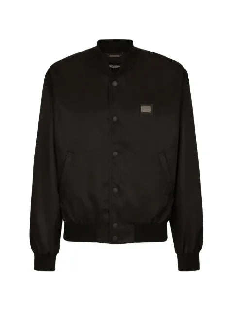Dolce & Gabbana DG Essentials logo-plaque bomber jacket