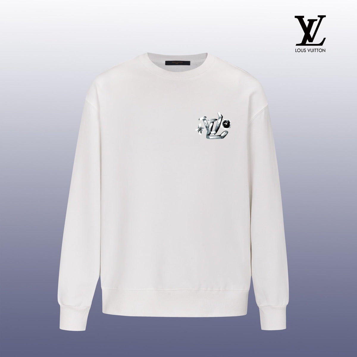 Designer Graphic Print Crewneck Sweatshirt