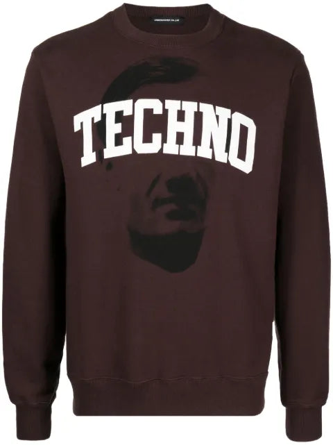 Undercover slogan-print cotton sweatshirt