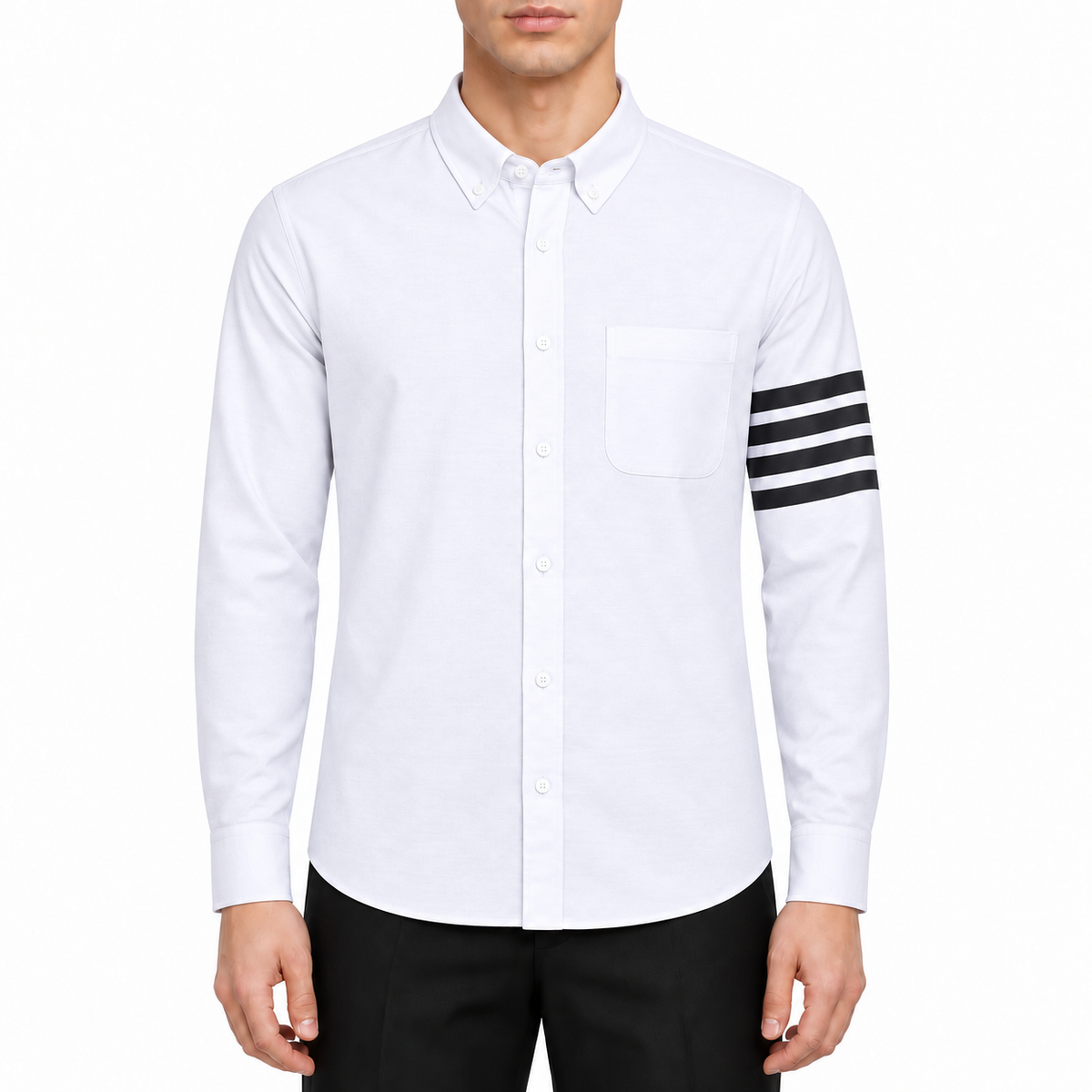 Four-Bar Oxford Casual Shirt | Thom Browne
