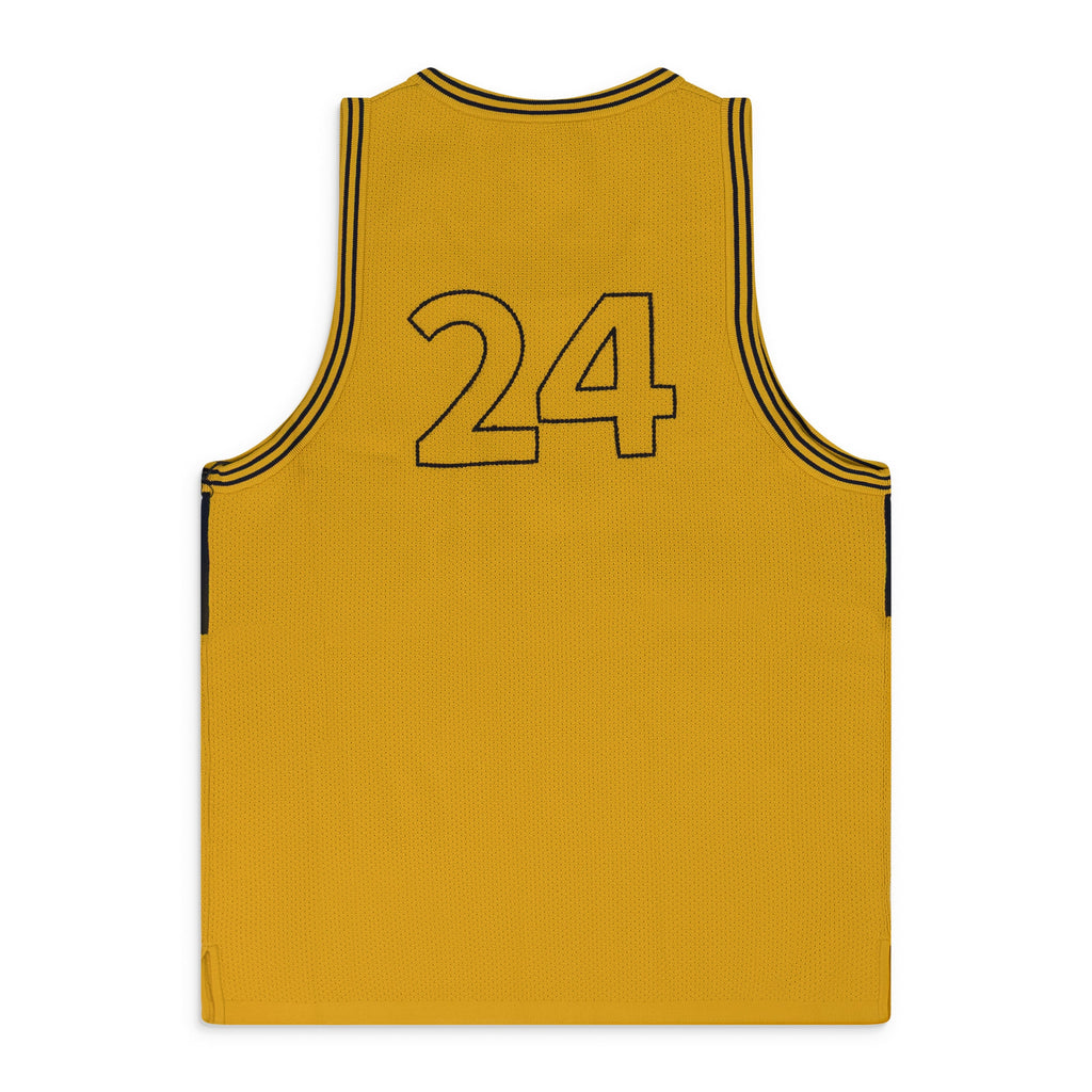 Yellow Knit Basketball Jersey