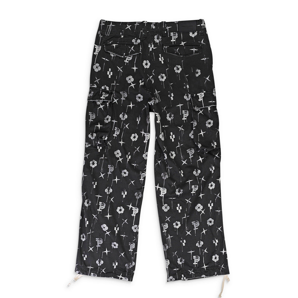 Black Double Pocket Cargo Pants