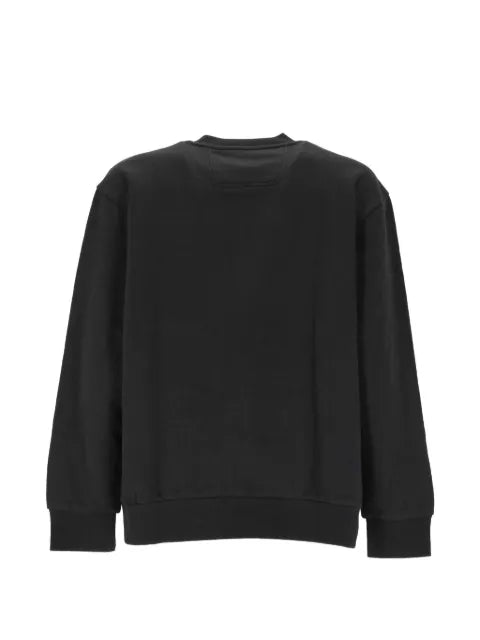 BOSS logo-patch crew-neck sweater