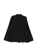 Uma Wang pinstripe wrap jacket