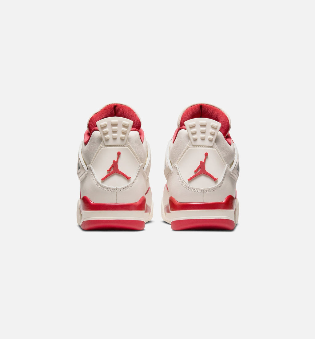 Air Jordan 4 Retro 'Valentine's Day' Women's Lifestyle Shoes | Pale Ivory / Sierra Red / Tough Red