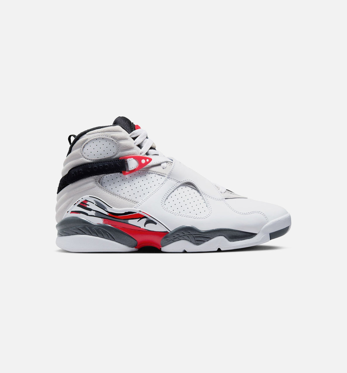 Air Jordan 8 Retro White and True Red – Men's Lifestyle Shoe in White/Black/True Red
