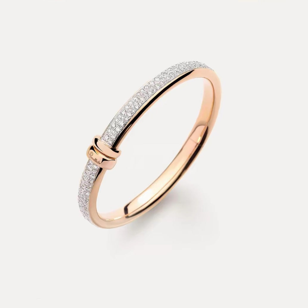 Pomellato Style Classic Cubic Zirconia Bangle
