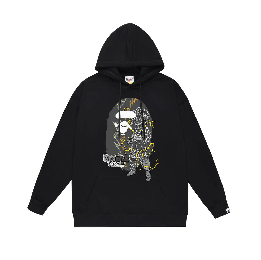 Bape Camo Ape Head Graphic Vintage Washed Oversized Hoodie Streetwear