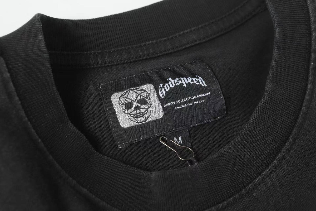 Godspeed Fortuna Astronaut Graphic T-Shirt - Black
