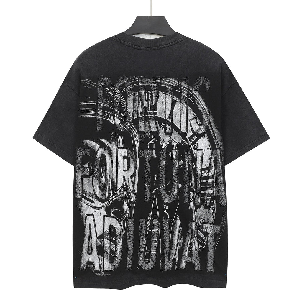 Godspeed Fortuna Astronaut Graphic T-Shirt - Black
