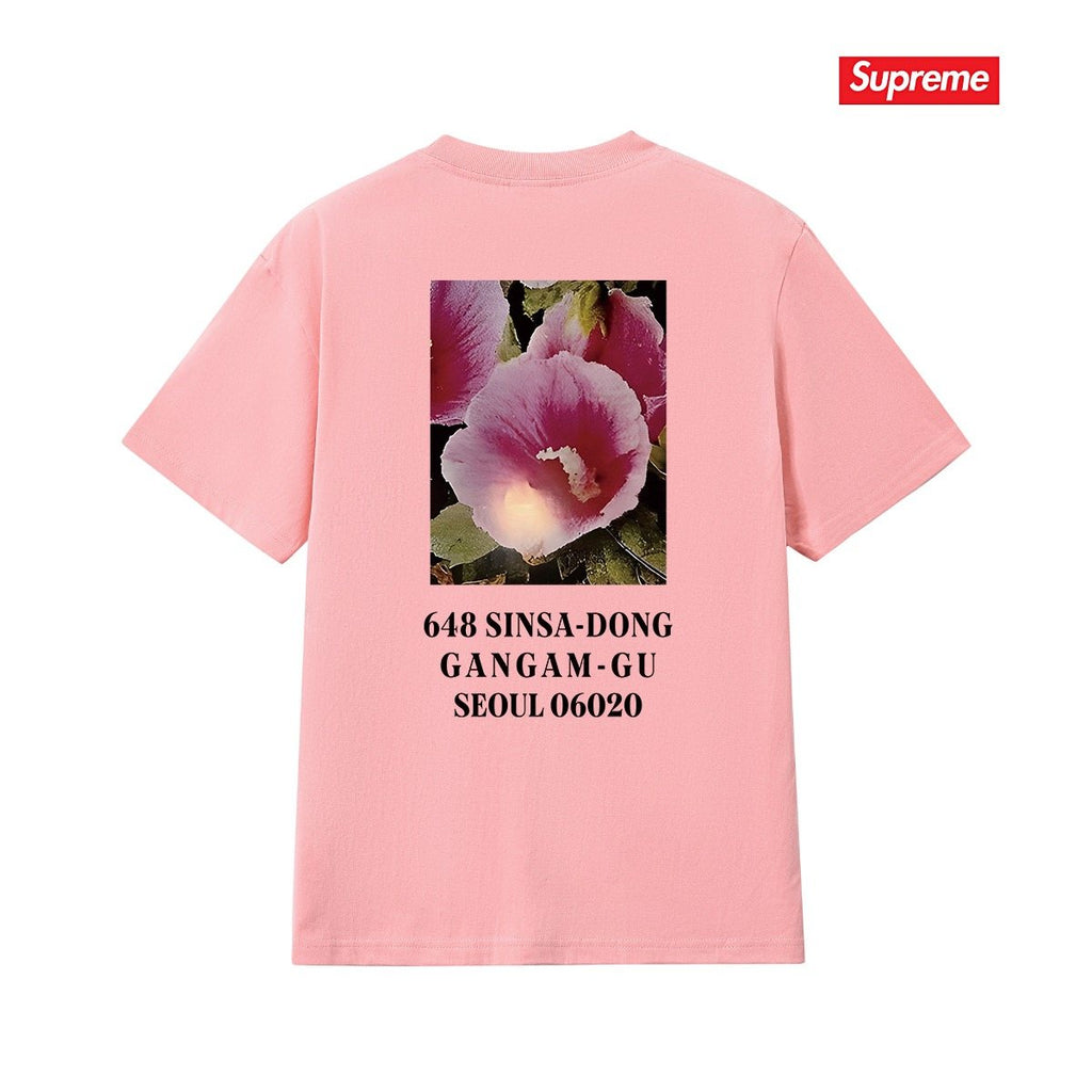 Supreme Flower Address Graphic T-Shirt