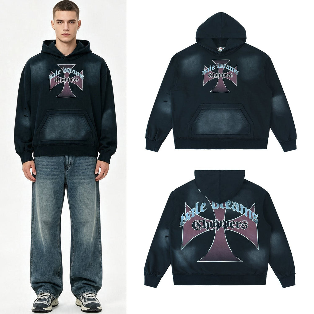 Valley Dreams Choppers Cross Graphic Hoodie