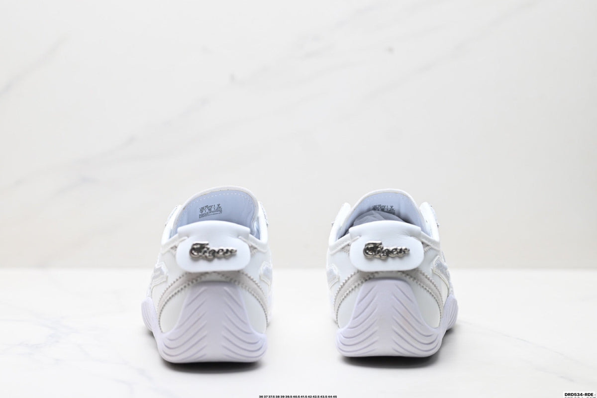 Onitsuka Tiger Low Profile Runner White Tonal Unisex Shoes Style 35