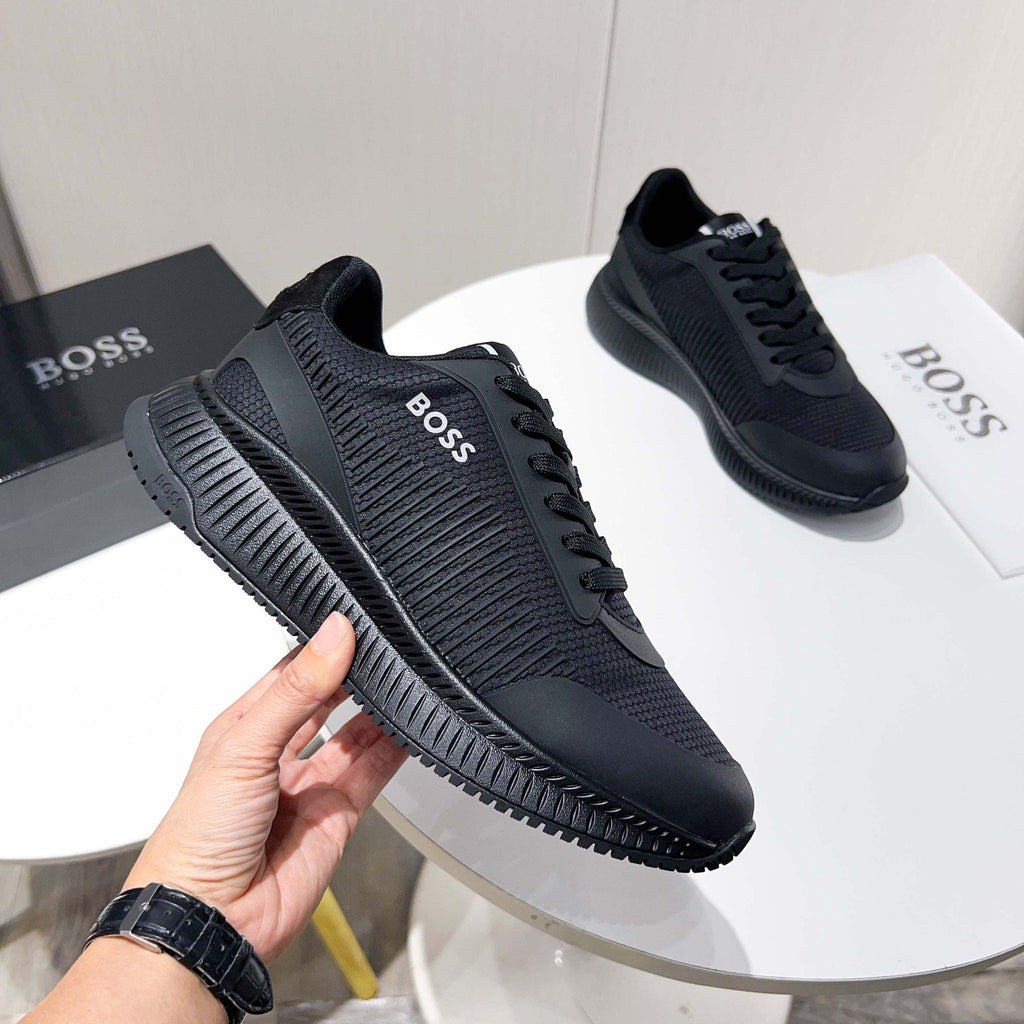 Hugo Boss Black Knit Sneakers