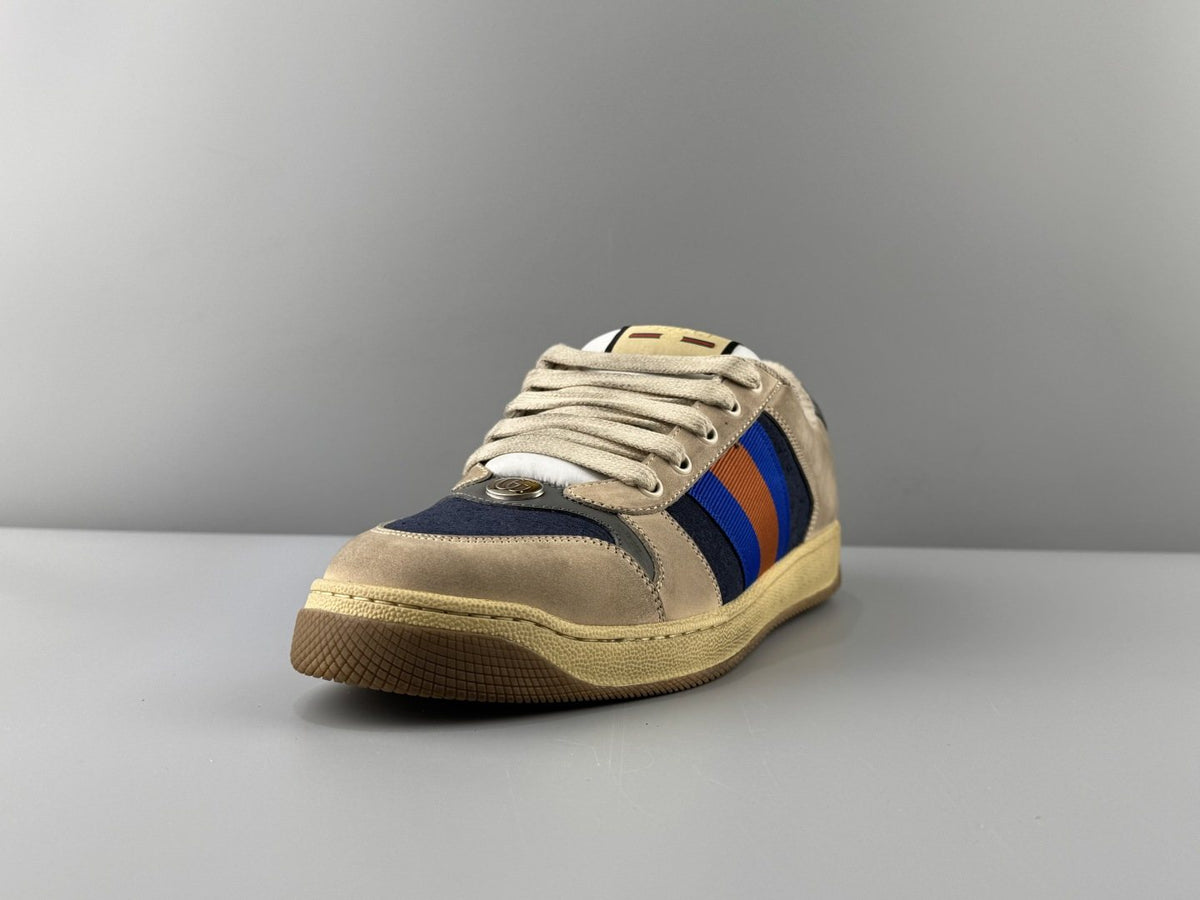 Gucci Aged Stripe Low-Top Sneakers