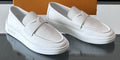 Louis Vuitton Textured Platform Slip-On Loafers