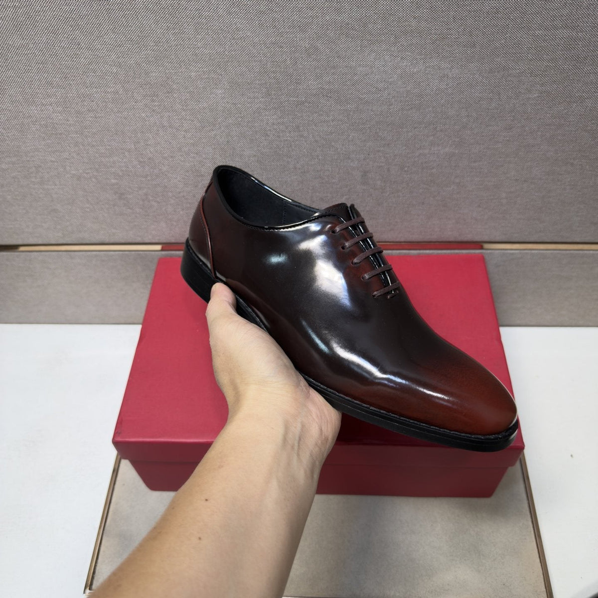 Ferragamo Men's Lace-Up Oxford Shoes