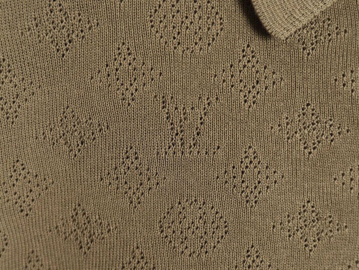 Louis Vuitton Chest-Pocket Detail Short-Sleeve Polo Shirt - Khaki